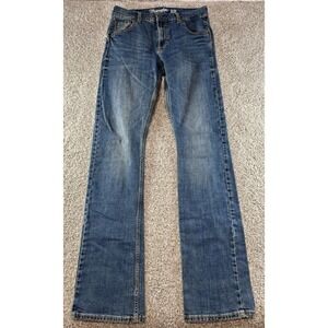 Wrangler Retro Denim Blue Jeans Men's  Size 30X36 Slim Boot